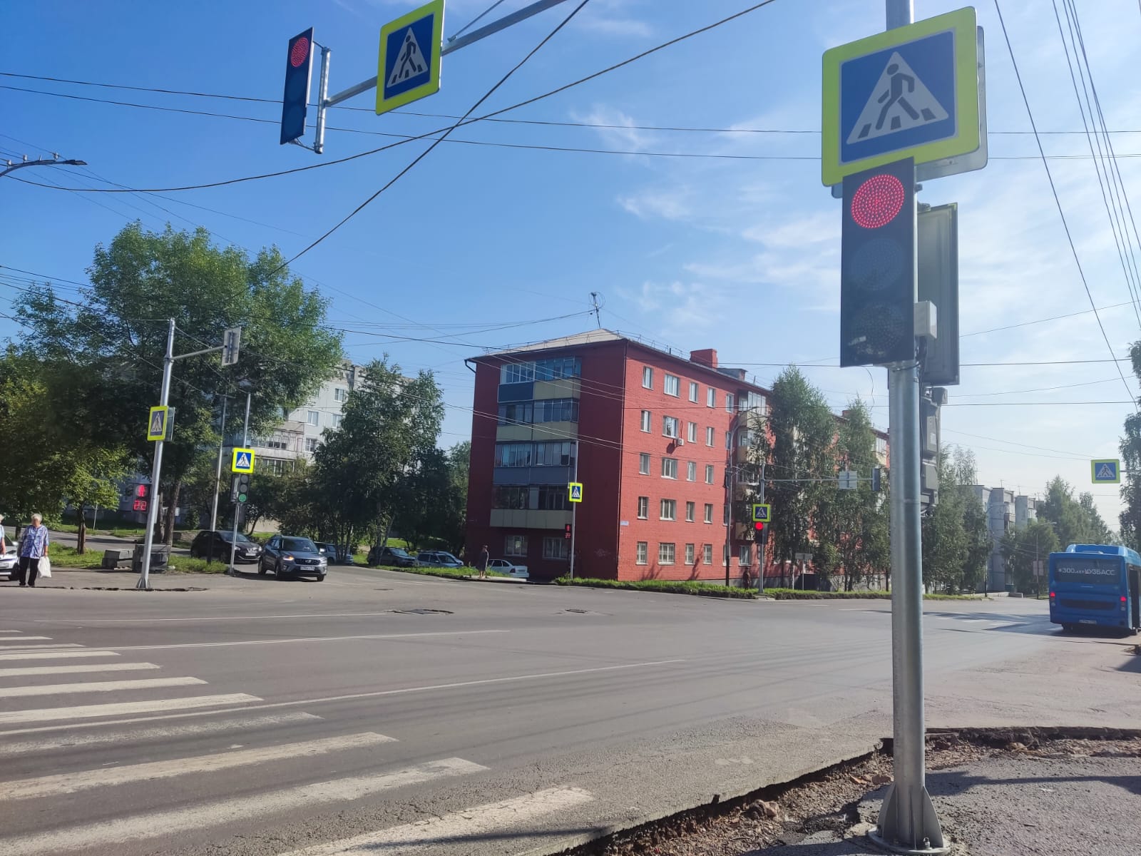 Новый светофор в Прокопьевске